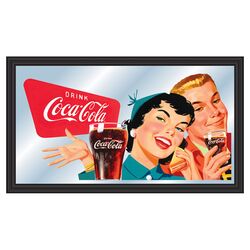 Coca-Cola Vintage Couple Mirror in Black