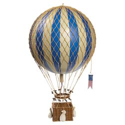 Royal Aero Hot Air Balloon in Blue & Ivory