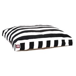 Vertical Stripe Pet Bed in Black