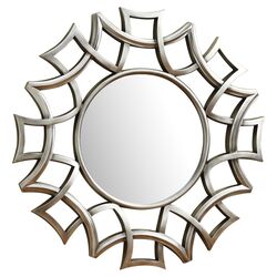 Starburst Wall Mirror in Silver