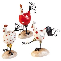 Eggalicious 3 Piece Rooster Table Décor Set
