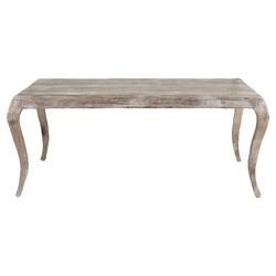 Handmade Dining Table in Antique White Wash