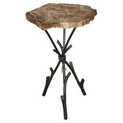 Good Form Petrified End Table in Natural