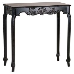 Empire Console Table in Distressed Black