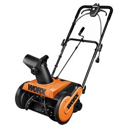 Electric Snow Thrower in Orange