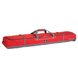 Ski Wheeled Double Ski Bag in Red & Charcoal