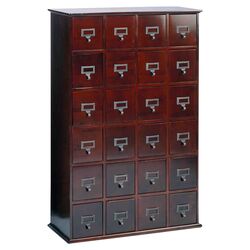 Librarian 24 Drawer Multimedia Chest in Cherry