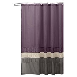 Mia Shower Curtain in Purple & Gray