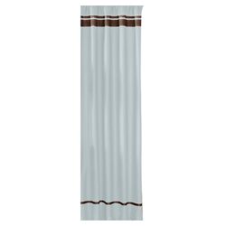 Hotel Curtain Panel in Blue & Brown (Set of 2)