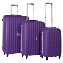 Festival 3 Piece Luggage Set in Purple