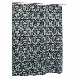 Damask Shower Curtain in Brown