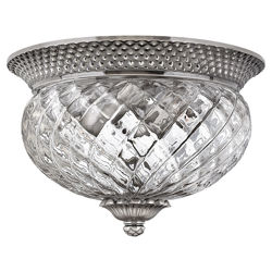 Plantation 2 Light Flush Mount in Polished Antique Nickel