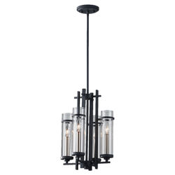 Ethan 4 Light Chandelier in Black