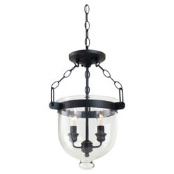 Westminster 2 Light Semi-Flush Mount in Autumn Bronze