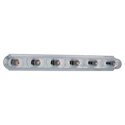 6 Light Wall Sconce in Chrome