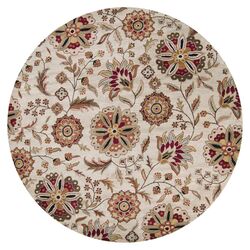 Athena Ivory 4' Round Rug