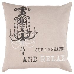 Chandelier Pillow in Feather Gray