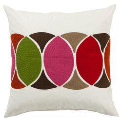 Circle Pillow in White