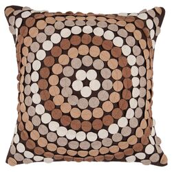 Geometric Pillow in Brown Sugar