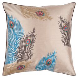 Feathers Pillow in Khaki