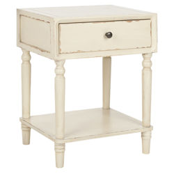 Siobhan 1 Drawer Nightstand in Distressed Vanilla Siobhan 1 Drawer Nightstand in Distressed Vanilla