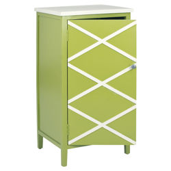 Cary Nightstand in Green & White Cary Nightstand in Green & White