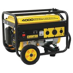 3,500 Watt Portable Gasoline Generator in Black & Yellow