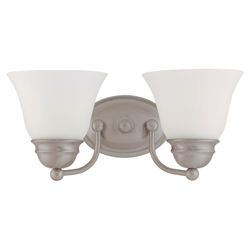 Hannah 2 Light Wall Sconce in Brushed Nickel Hannah 2 Light Wall Sconce in Brushed Nickel