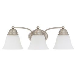 Jillian 3 Light Wall Sconce in Brushed Nickel Jillian 3 Light Wall Sconce in Brushed Nickel