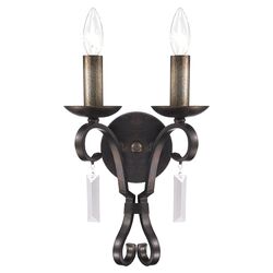 Finley 2 Light Wall Sconce in Bronze