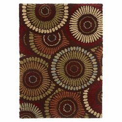 Fashion Shag Brown Geometric 7'10'' x 9'10'' Rug