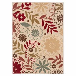 Laguna Beige Floral Rug