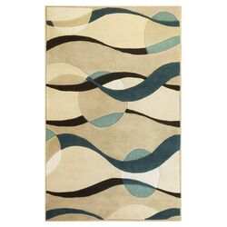 Eternity Ivory & Blue Orbit Rug