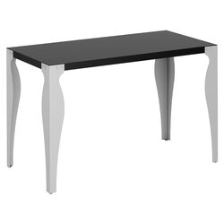 Farrago Table Desk in Black & Pewter