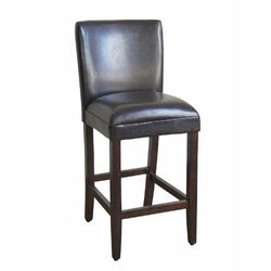 Faux Leather Barstool in Brown