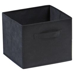 Capri Foldable Storage Basket in Black (Set of 6)