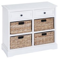 6 Drawer Accent Chest in White