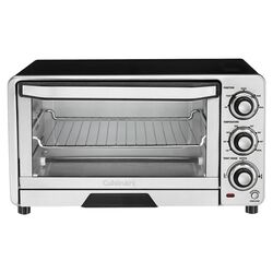 Custom Classic Toaster Oven Broiler in Silver