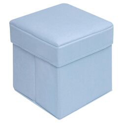 Folding Storage Seat in Blue