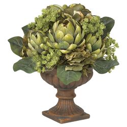 Artichoke Flower Arrangement in Green