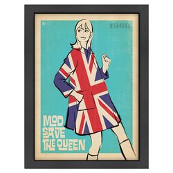 Framed MOD Save the Queen Poster