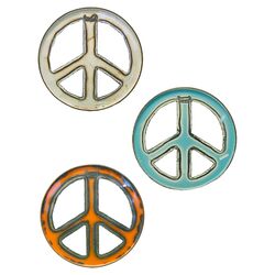Chris Bruning Groovy Art Peace Signs (Set of 3)