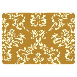 Damask Decorative Mat in Harvest Gold