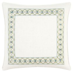 Bradshaw Mitered Border Pillow in Filly White