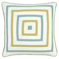 Bradshaw Squares Pillow in Filly White