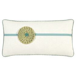 Bradshaw Rose Pillow in Filly White