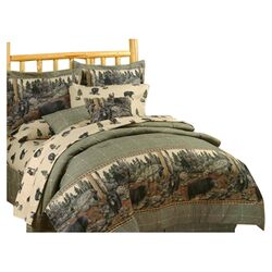 The Bears Comforter Set in Woodland Green