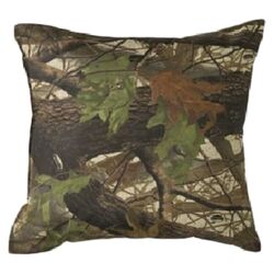 Hardwoods Square Pillow in Forest Green