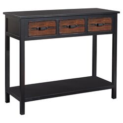 Athena 3 Drawer Chest in Black