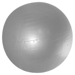 Anti Burst & Slow Leak Deluxe Yoga Ball in Silver